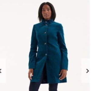 Long Tall Sally Velveteen Funnel Neck Coat